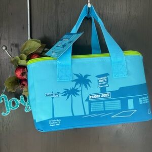 Trader Joe's Blue Insulated Food Storage Bag Gift Bag